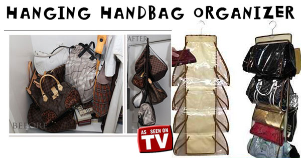 آویز و نگهدارنده کیف hanging handbag organizer