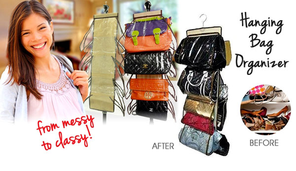 آویز و نگهدارنده کیف hanging handbag organizer