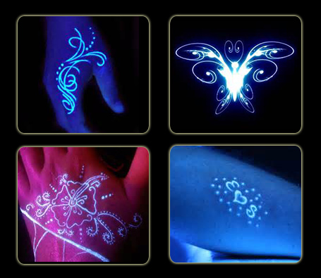 تاتو شب نما Glow Tattoo