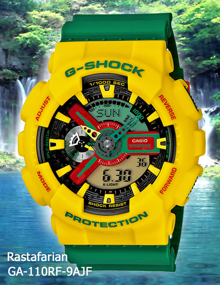 ساعت مچی جی شاک جامائیکایی G-shock Jamaica با کیفیت بالا