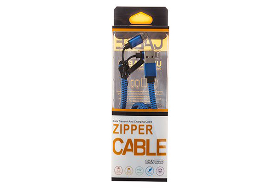 zipcable6 کابل شارژ و دیتای زیپی اندروید و آیفون