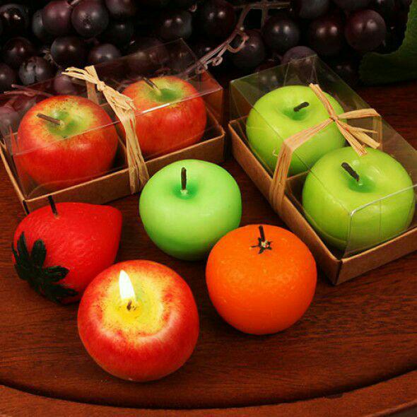 خرید پستی  شمع های میوه ای 4عددی