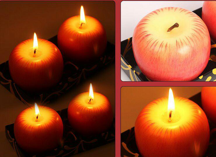 خرید پستی  شمع های میوه ای 4عددی