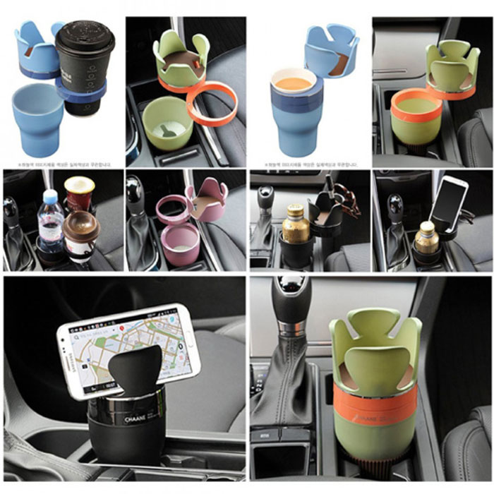 5 in 1 car cup holder 2 هولدر 5 کاره خودرو طرح لیوان