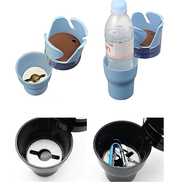 5 in 1 car cup holder 4 هولدر 5 کاره خودرو طرح لیوان