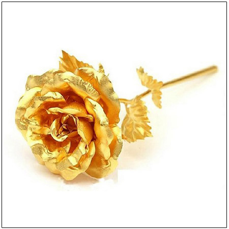 شاخه گل رز طلای نانو Nano gold rose branch تخفیف ویژه