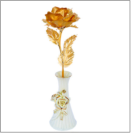 شاخه گل رز طلای نانو Nano gold rose branch