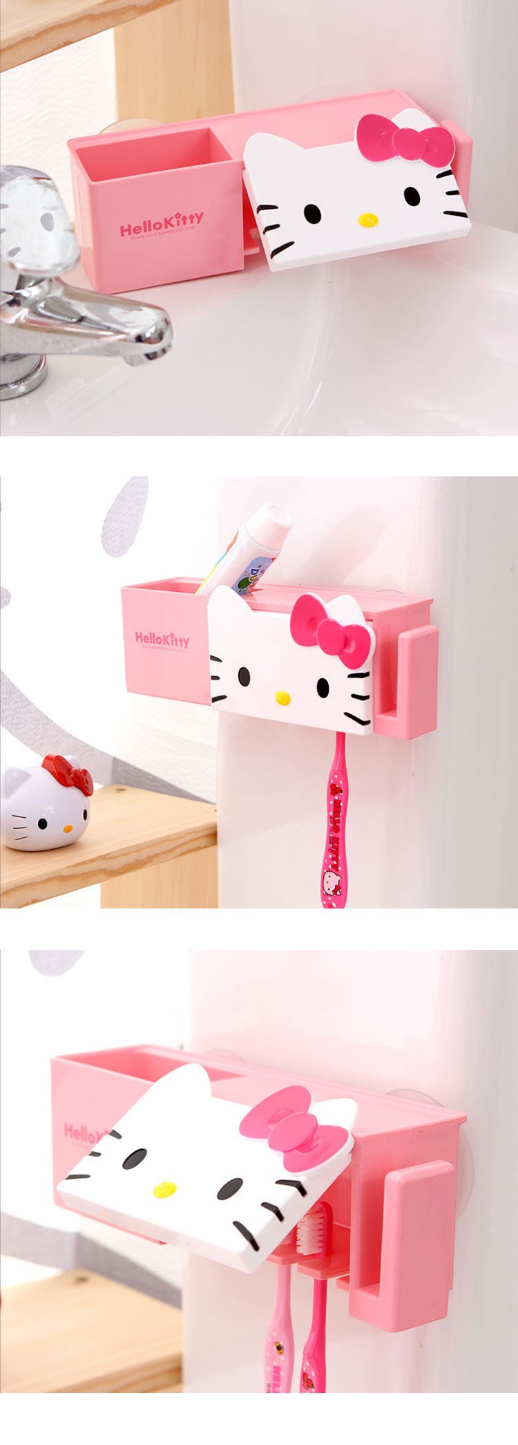 خرید پستی  جا مسواکی چند منظوره Hello Kitty