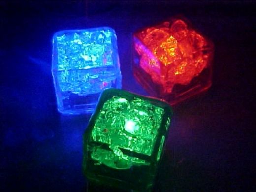 خرید پستی  یخ LED هفت رنگ 8 عددی