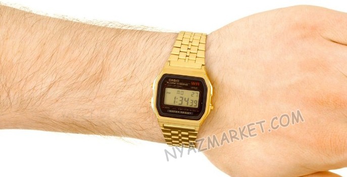 ساعت کاسیو کامپیوتری,ساعت کاسیو دیجیتال,ساعت مچی مردانه زنانه,ساعت casio A159 WGE A1EF,خرید ساعت مچی Casio A159WGEA-9ADF Digital Watch