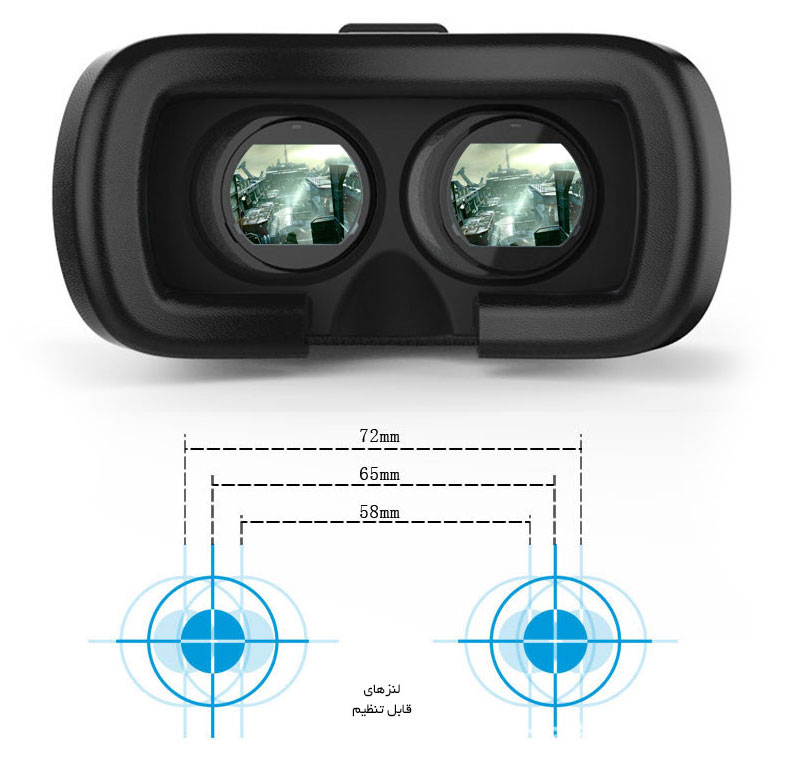 هدست واقعیت مجازی VR Box , هدست واقعیت مجازی وی آر باکس,هدست واقعیت مجازی گوشی اندروید,خرید پستی هدست واقعیت مجازی vr box ,هدیه مناسب دوستان