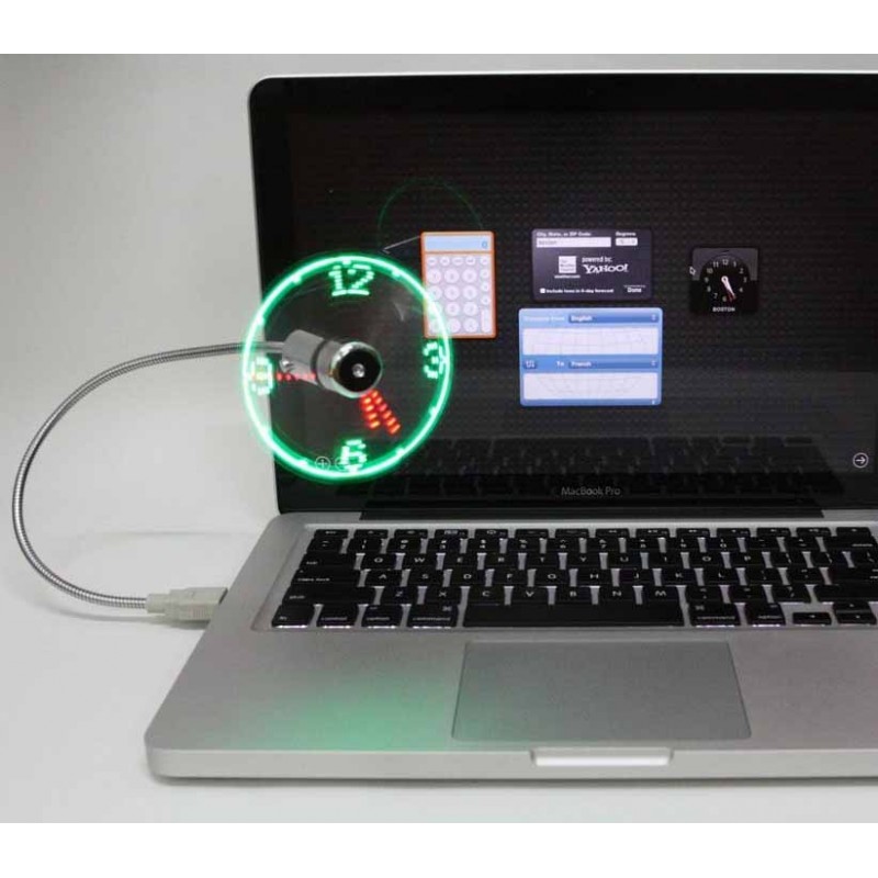  پنکه و نمایشگر ساعت USB Clock Fan