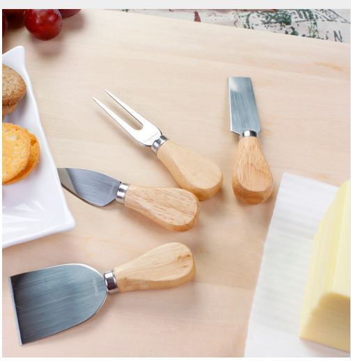 چاقوی کره و پنیر با پایه چوبی