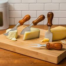 چاقوی کره و پنیر با پایه چوبی