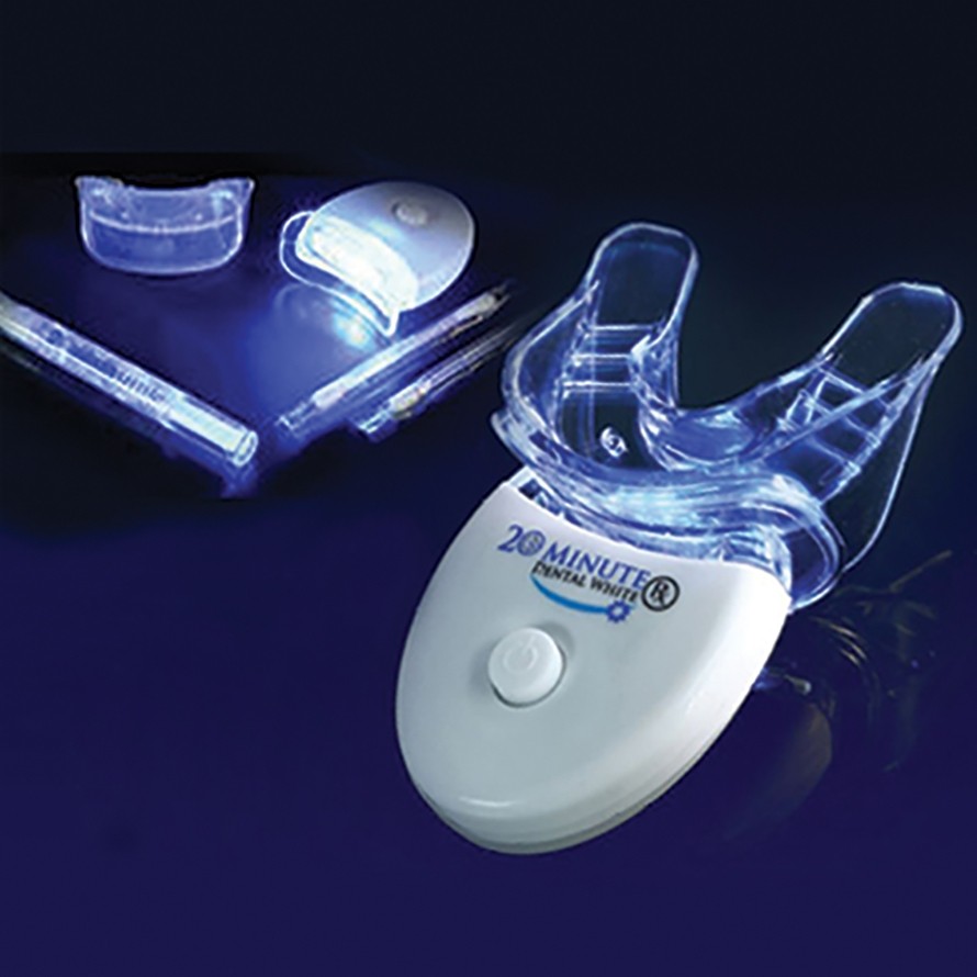 دستگاه سفید کننده و براق کننده دندان20minute dental white -به همراه پودر زغال