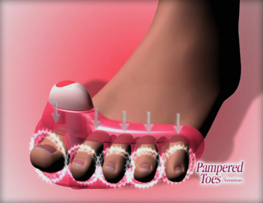 ماساژور انگشتان پا Pampered Toes