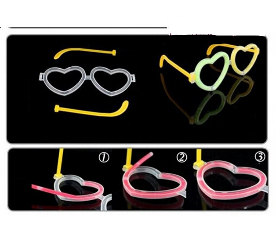 خرید پستی  عینک بلک لایت Glow فریم قلب