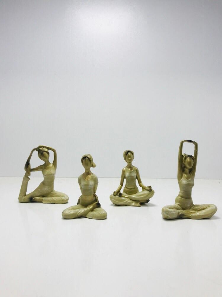 خرید پستی  پک 8تایی مجسمه های دکوری یوگا