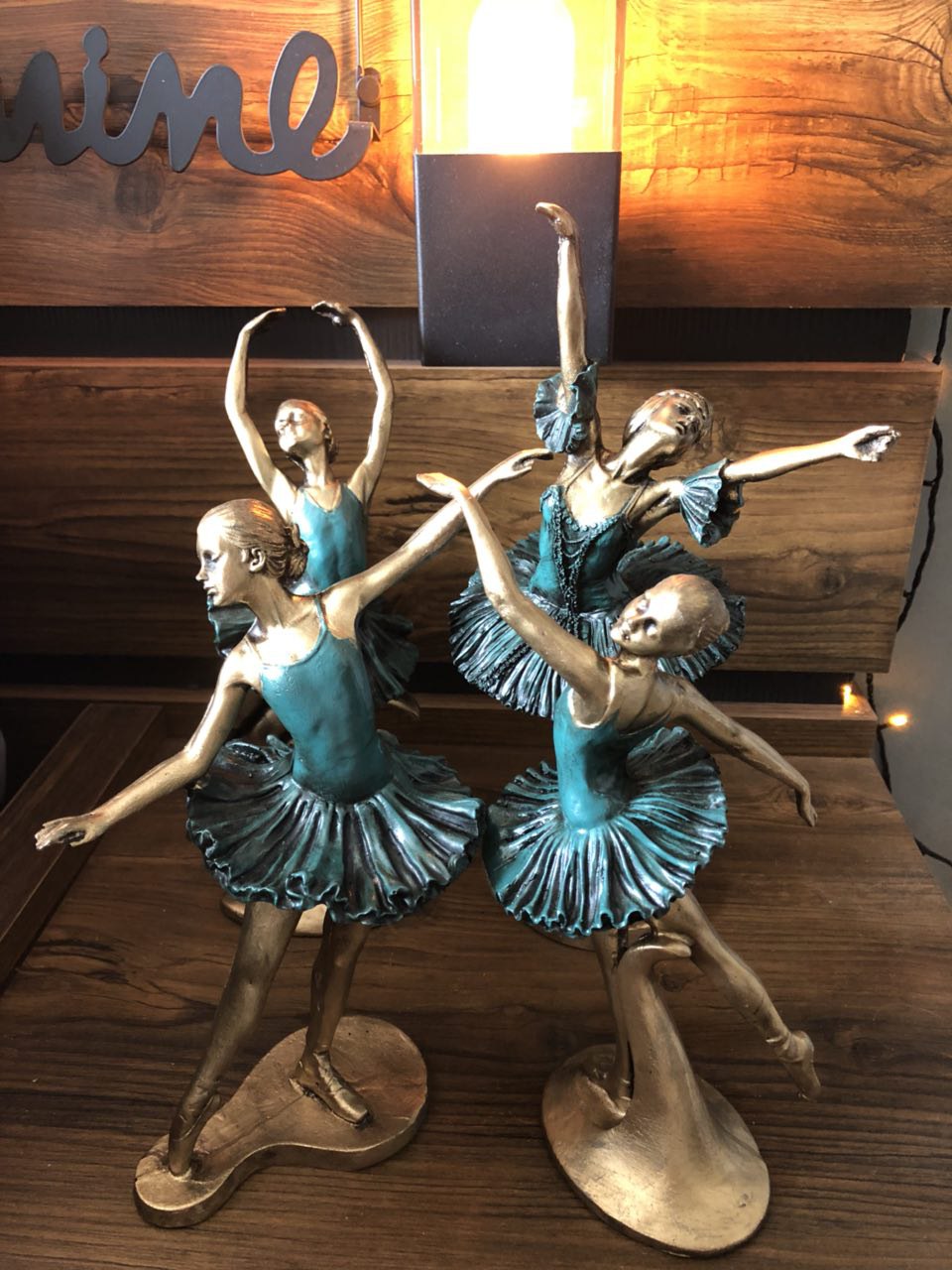 پک 4تایی مجسمه های دکوری رقص باله