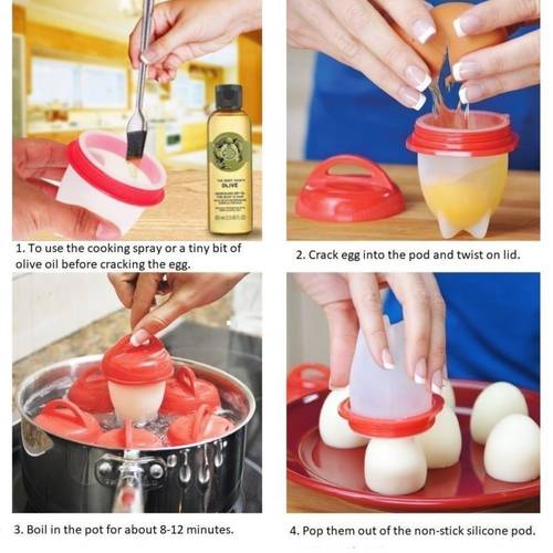 قالب تخم مرغ پز سیلیکونی silicone egg boil