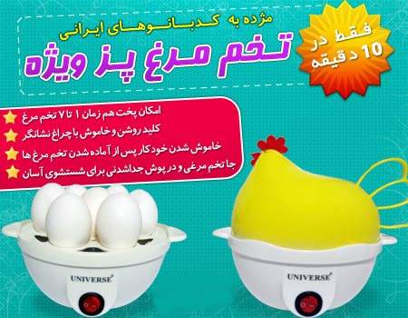 خرید پستی  تخم مرغ پز ویژه طرح مرغ